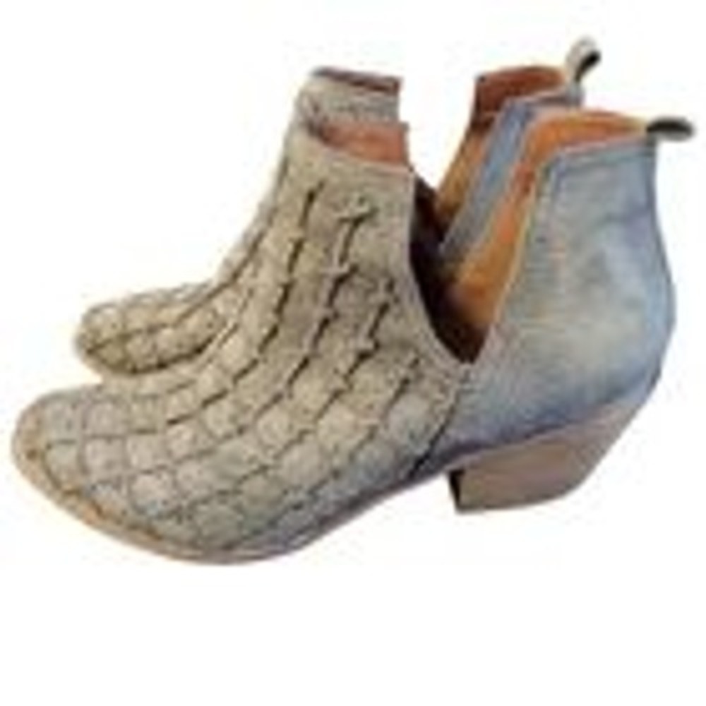 Mi.iM Valentina‎ Buckle Leather Ankle Booties Size 10